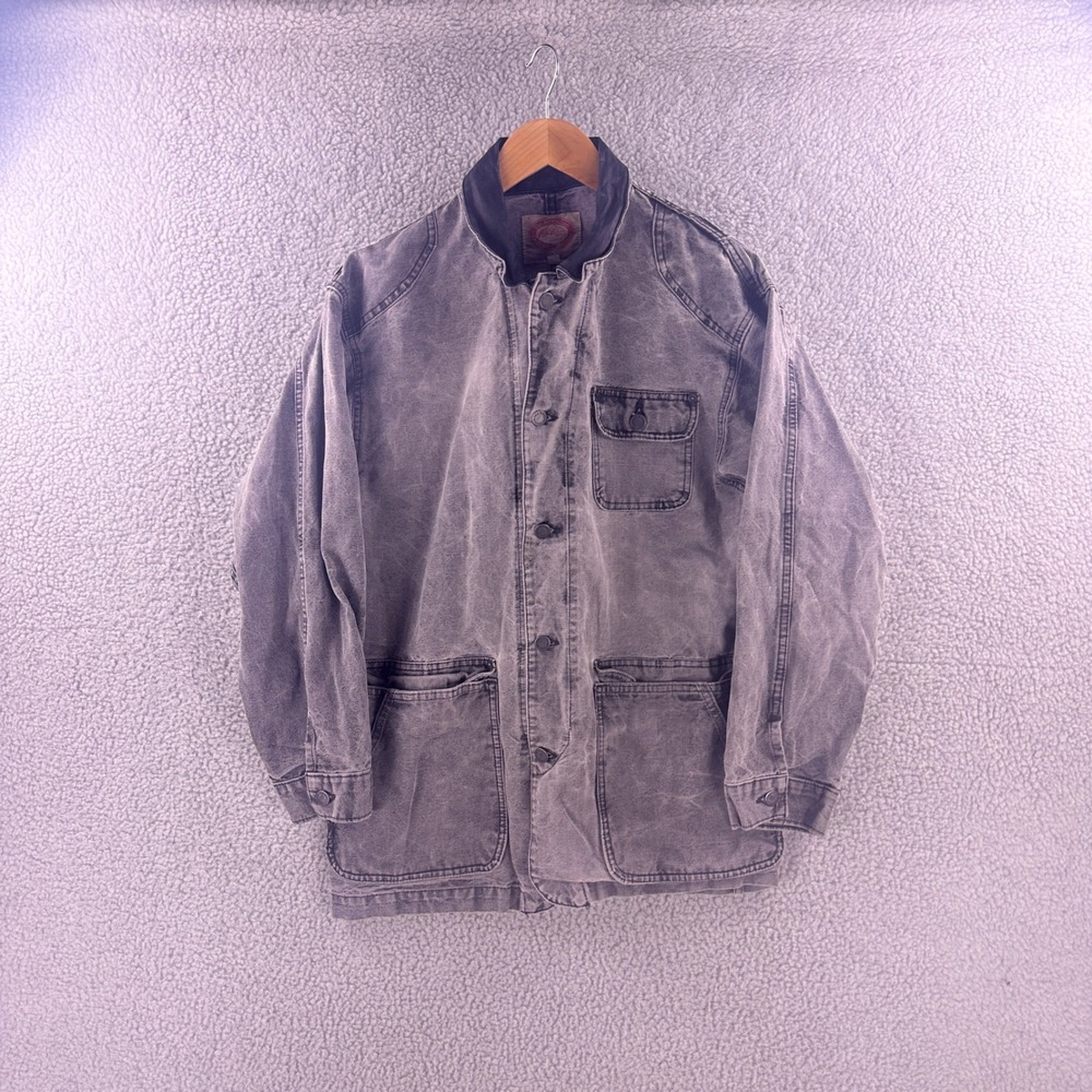 The Australian Outback Collection Mens Gray Canvas Chore Barn Jacket Small 9655